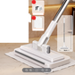 🧹 LIMITED-TIME 50% OFF! ✨ Hands-Free Flat Mop – Shark-Tooth Grip, Universal Cloths, Telescopic 🪥