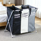 🧺👕🔄 LIMITED-TIME 50% OFF! ✨📦 Foldable 3-Section Laundry Hamper Sorter – Space-Saving, Lightweight, for Bedroom & Bathroom 🏠🧼
