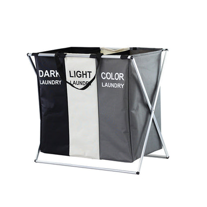 🧺👕🔄 LIMITED-TIME 50% OFF! ✨📦 Foldable 3-Section Laundry Hamper Sorter – Space-Saving, Lightweight, for Bedroom & Bathroom 🏠🧼