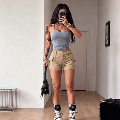 🛍️ LIMITED-TIME 50% OFF! ✨ Women's High-Waisted Cargo Shorts – Flattering, Utility Chic, Breezy Comfort 🌿