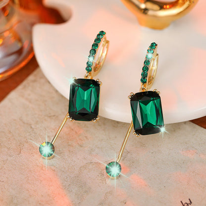 🌸 50% OFF NOW! 🌸 Elegant Vintage Synthetic Diamond Drop Earrings