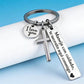 🔥While Supplies Last 40% OFF!🎉 Stainless Steel Cross Keychain – ‘Drive Safe’ Blessing❤️🙏