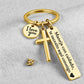 🔥While Supplies Last 40% OFF!🎉 Stainless Steel Cross Keychain – ‘Drive Safe’ Blessing❤️🙏